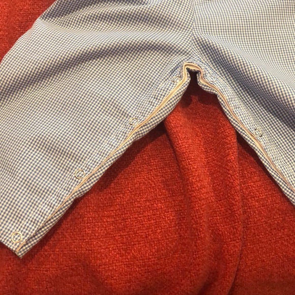 Mom & Me One Piece blue checked boys Romper 2T - Picture 4 of 4